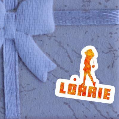 Lorrie Sticker Golfer Notebook Image