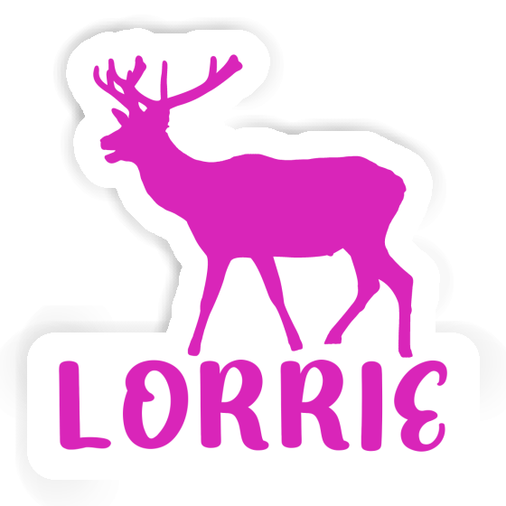 Deer Sticker Lorrie Laptop Image