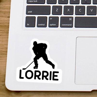 Hockey Player Sticker Lorrie Notebook Image