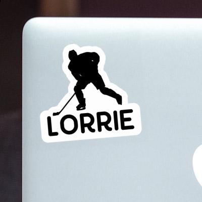 Lorrie Sticker Eishockeyspieler Notebook Image