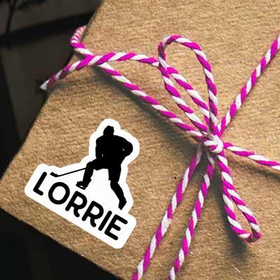 Hockey Player Sticker Lorrie Image