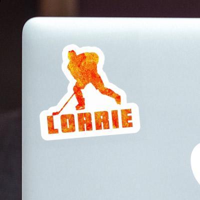 Lorrie Sticker Hockey Player Notebook Image