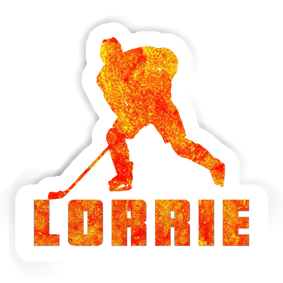 Lorrie Sticker Hockey Player Image