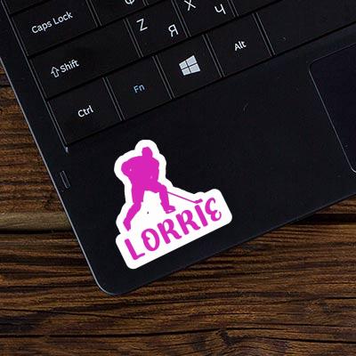 Hockey Player Sticker Lorrie Image