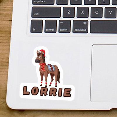 Sticker Christmas Horse Lorrie Gift package Image