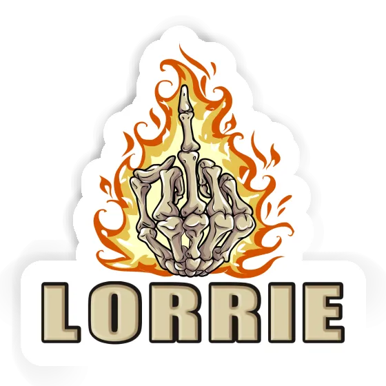 Middlefinger Sticker Lorrie Laptop Image