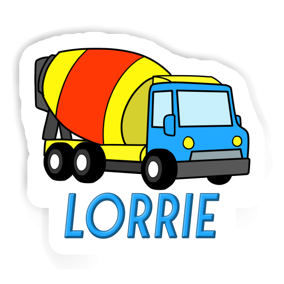 Aufkleber Lorrie Mischer-LKW Laptop Image