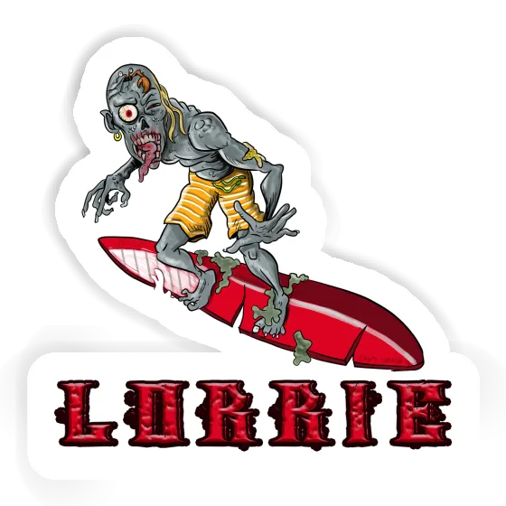 Lorrie Sticker Surfer Laptop Image