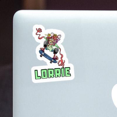 Sticker Skateboarder Lorrie Notebook Image