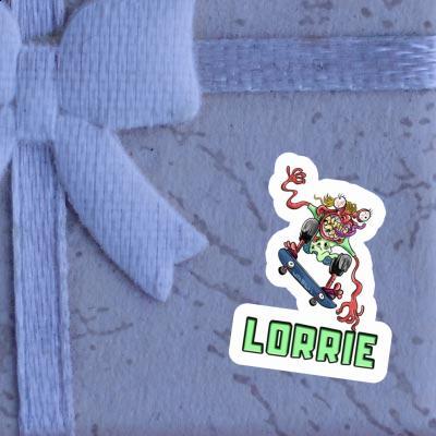 Sticker Skateboarder Lorrie Notebook Image