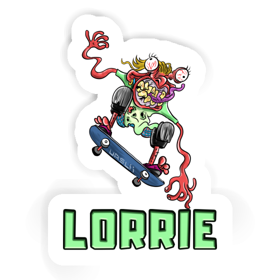 Sticker Skateboarder Lorrie Image