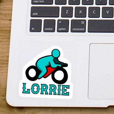 Lorrie Aufkleber Motorradfahrer Notebook Image