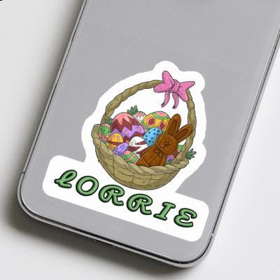 Lorrie Sticker Easter basket Laptop Image