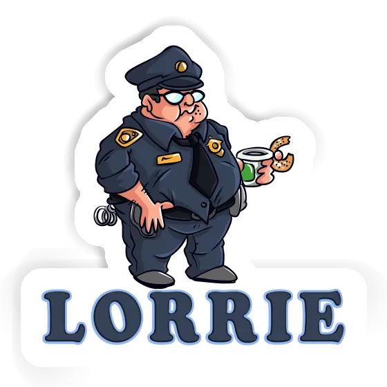 Lorrie Aufkleber Polizist Image