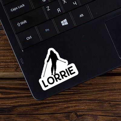 Lorrie Sticker Skifahrerin Laptop Image