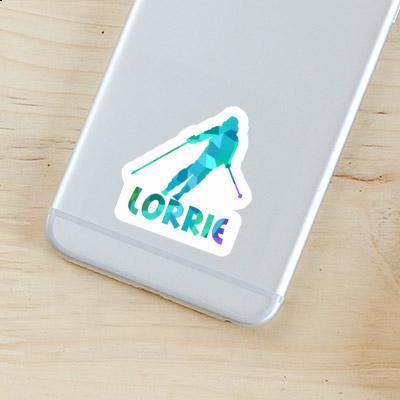 Lorrie Sticker Skier Laptop Image