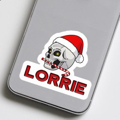 Christmas Skull Sticker Lorrie Laptop Image