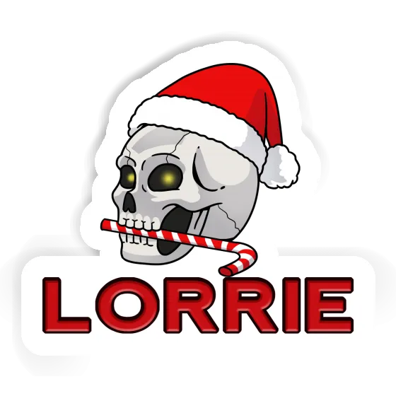 Christmas Skull Sticker Lorrie Gift package Image