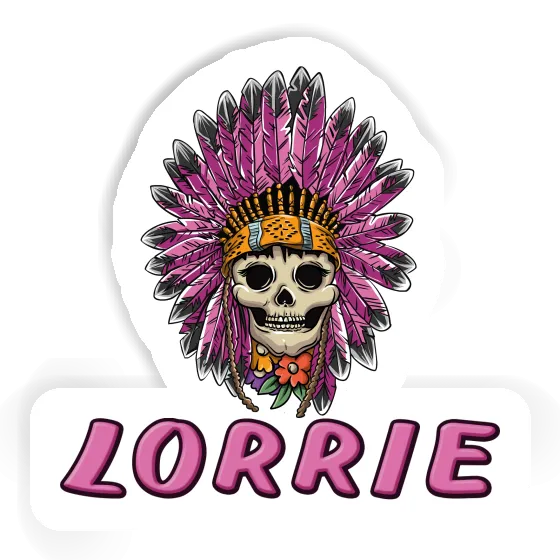 Sticker Womens Skull Lorrie Notebook Image