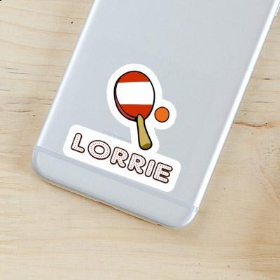 Table Tennis Racket Sticker Lorrie Notebook Image