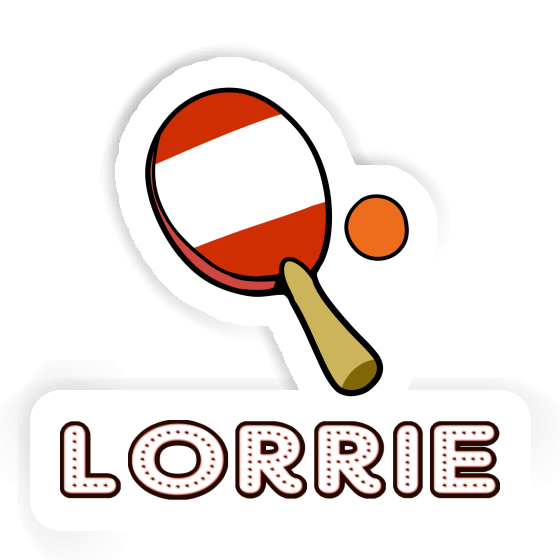 Table Tennis Racket Sticker Lorrie Image