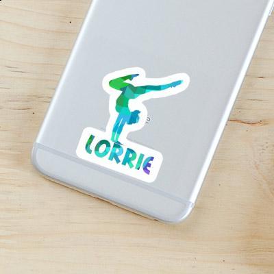 Sticker Lorrie Yoga Woman Laptop Image