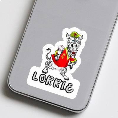 Lorrie Sticker Baseballspieler Notebook Image