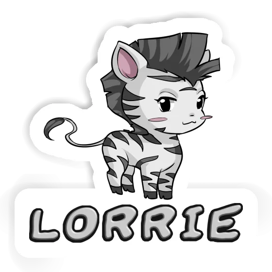 Lorrie Sticker Zebra Laptop Image