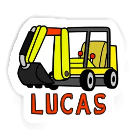 Sticker Minibagger Lucas Image