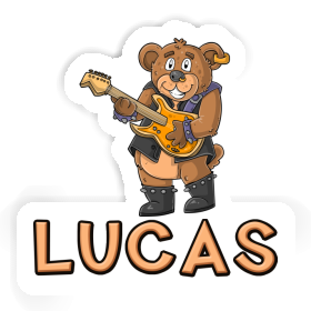Lucas Aufkleber Rocker Bär Image