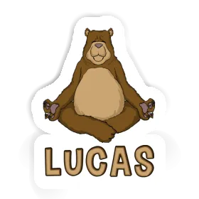 Aufkleber Lucas Yoga-Bär Image