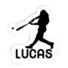 Lucas Aufkleber Baseballspieler Image