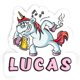 Lucas Aufkleber Einhorn Image