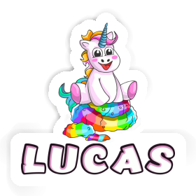 Lucas Autocollant Baby licorne Image