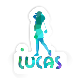 Sticker Golfer Lucas Image