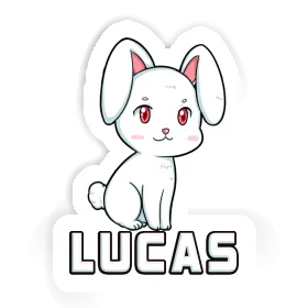 Aufkleber Osterhase Lucas Image