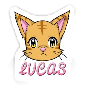 Autocollant Lucas Tête de chat Image