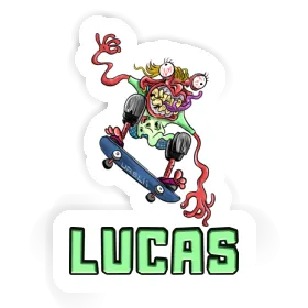 Aufkleber Skateboarder Lucas Image