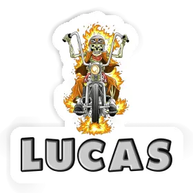 Lucas Aufkleber Motorradfahrer Image
