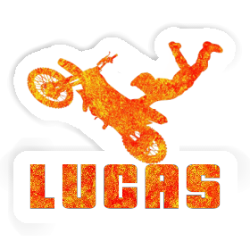 Aufkleber Lucas Motocross-Fahrer Image