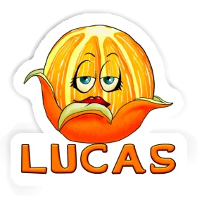 Lucas Sticker Orange Image