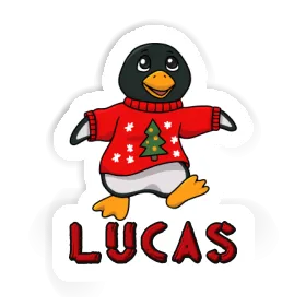 Aufkleber Weihnachtspinguin Lucas Image