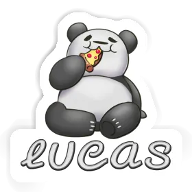 Aufkleber Pandabär Lucas Image