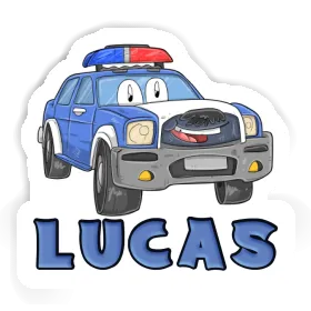 Aufkleber Lucas Streifenwagen Image