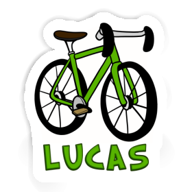 Aufkleber Rennfahrrad Lucas Image
