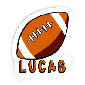 Lucas Aufkleber Rugby Ball Image