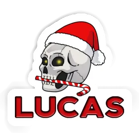 Autocollant Tête de mort Lucas Image