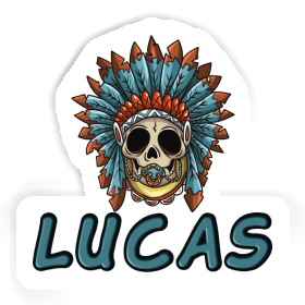 Baby Totenkopf Aufkleber Lucas Image