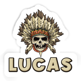 Sticker Totenkopf Lucas Image
