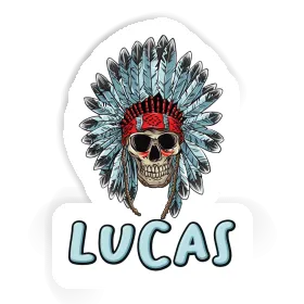 Lucas Aufkleber Totenkopf Image